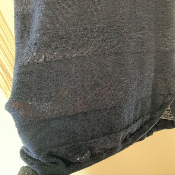 ATHLETA Women’s Getaway Linen Blend Racerback Tank Top Navy Blue Size Small - Picture 7 of 8